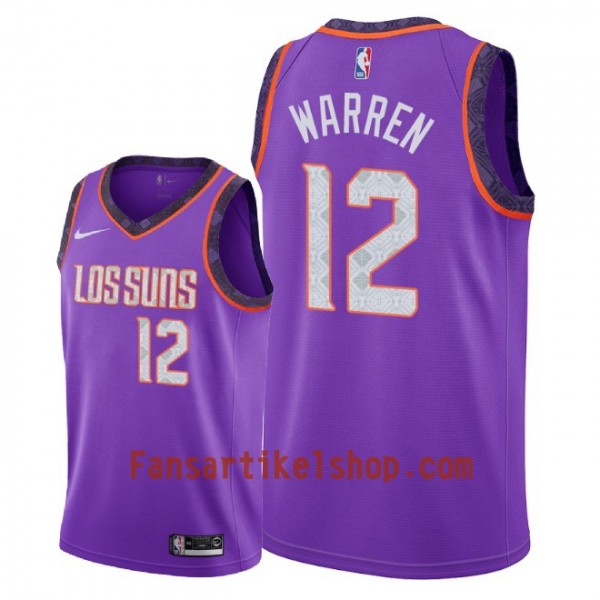 Phoenix Suns Trikot T.J. Warren 12 2018-19 Nike City Edition Lila Swingman - Herren